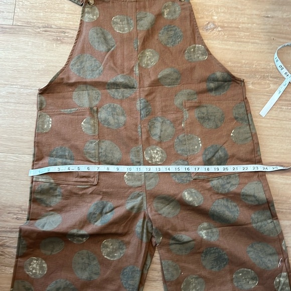 NWT SM Wardrobe Beige Cotton MoonPrint Overall Size - XLarge - Picture 12 of 13